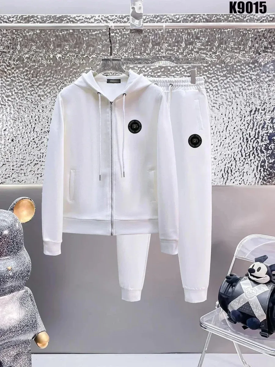 Balmain Balmain White Logo Patch Tracksuit Set White - 1