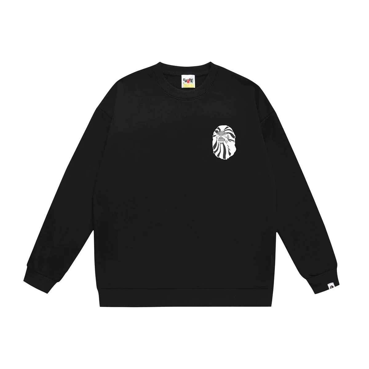 A Bathing Ape A Bathing Ape BAPE STA Black Crewneck Sweatshirt Black - 1