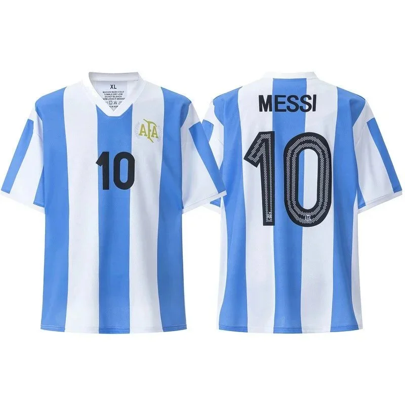 Adidas Adidas Messi 10 Jersey Argentina Football Shirt Blue - 1