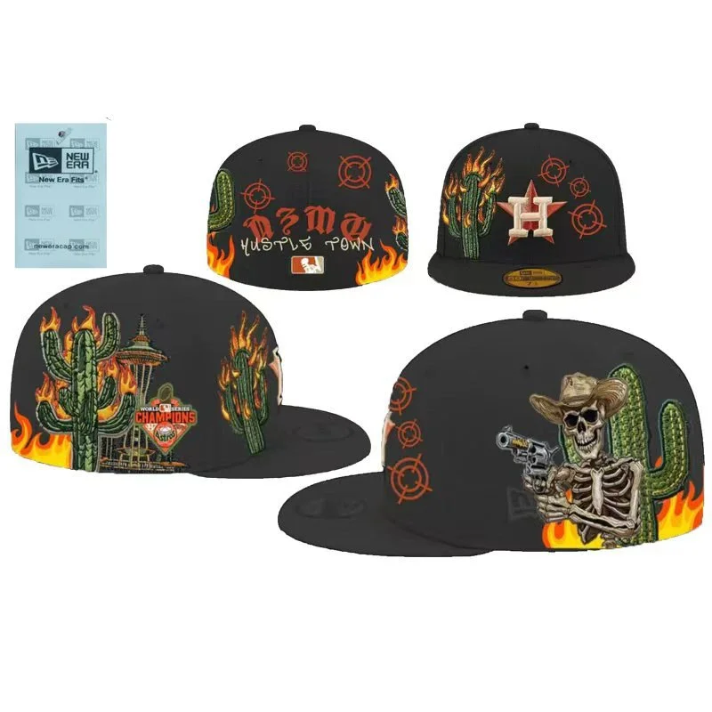 New Era New Era Hustle Town Cap Black Baseball Hat Black - 1