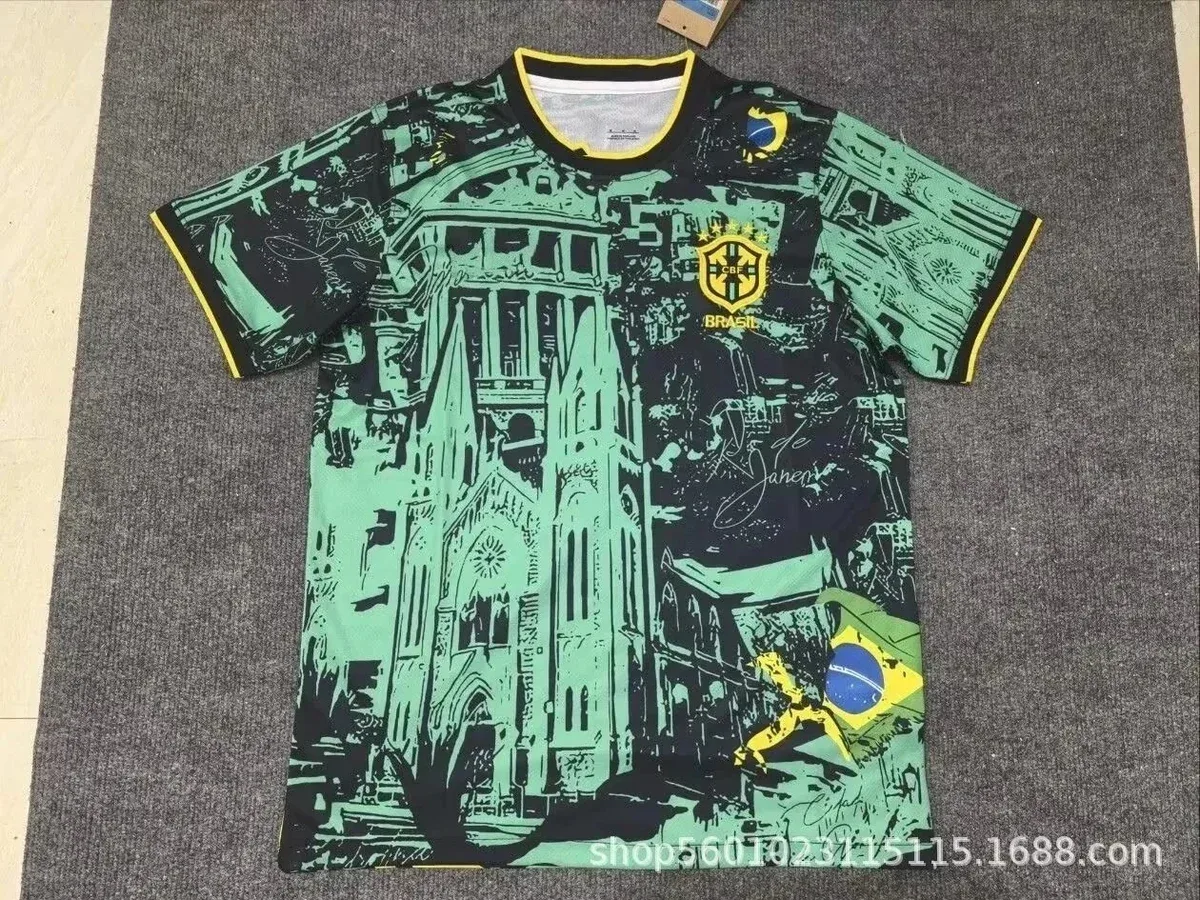 Adidas Adidas Brazil Jersey Green/Black T-Shirt Green - 1