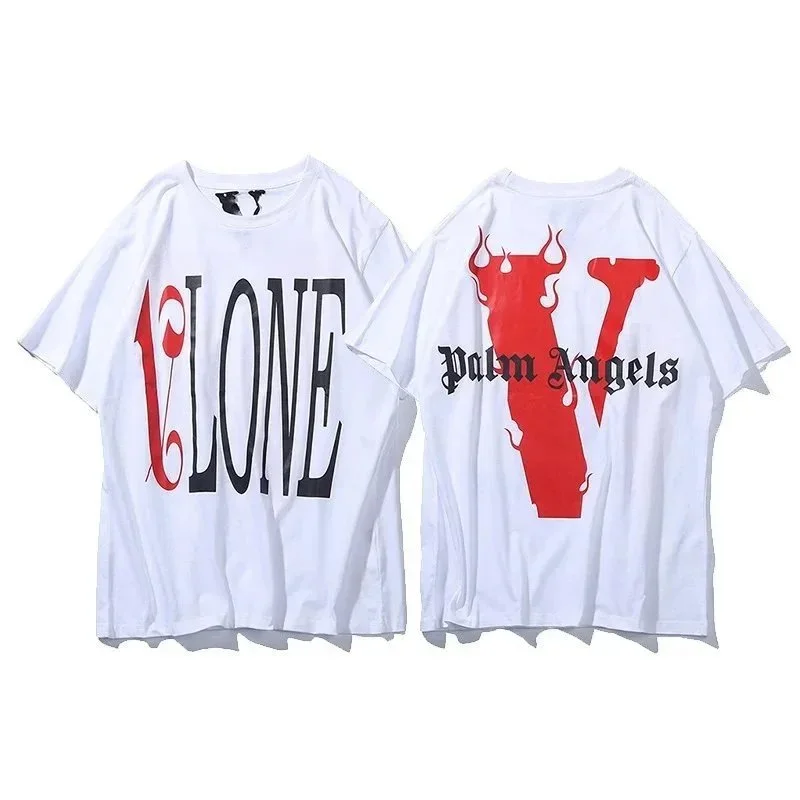 VLONE VLONE V Clone Palm Angels White T-Shirt White - 1