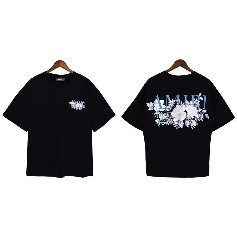 Amiri Amiri Black Floral T-Shirt Black - 1