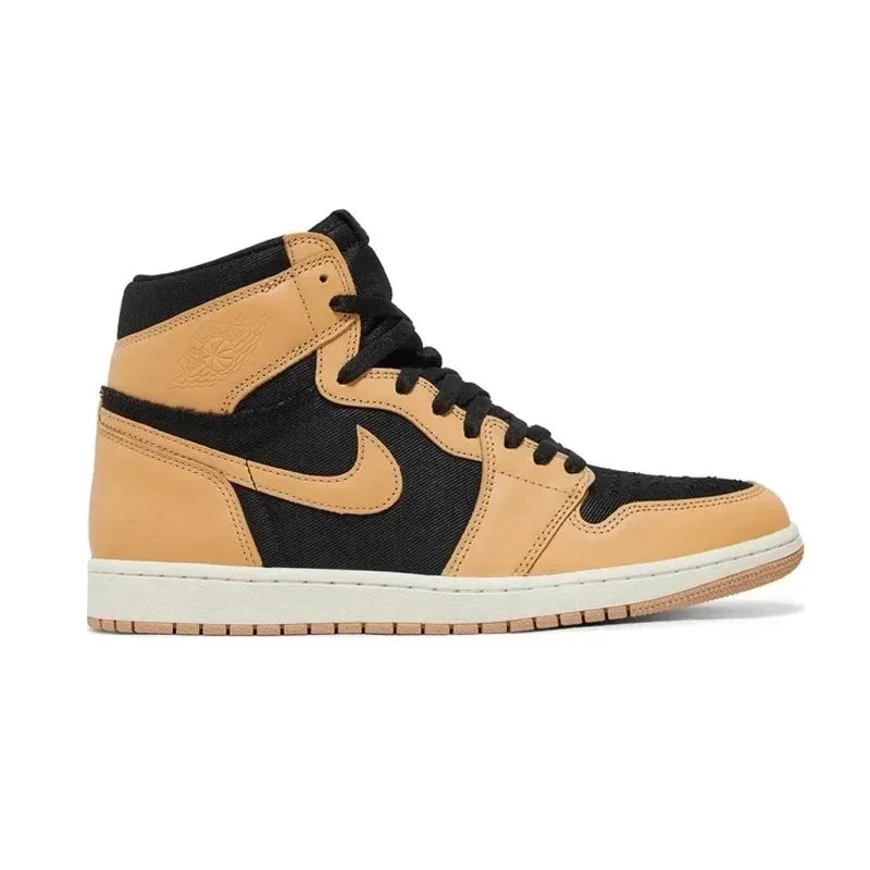 Jordan Nike Air Jordan 1 High Sail/Black Sneakers Brown - 1