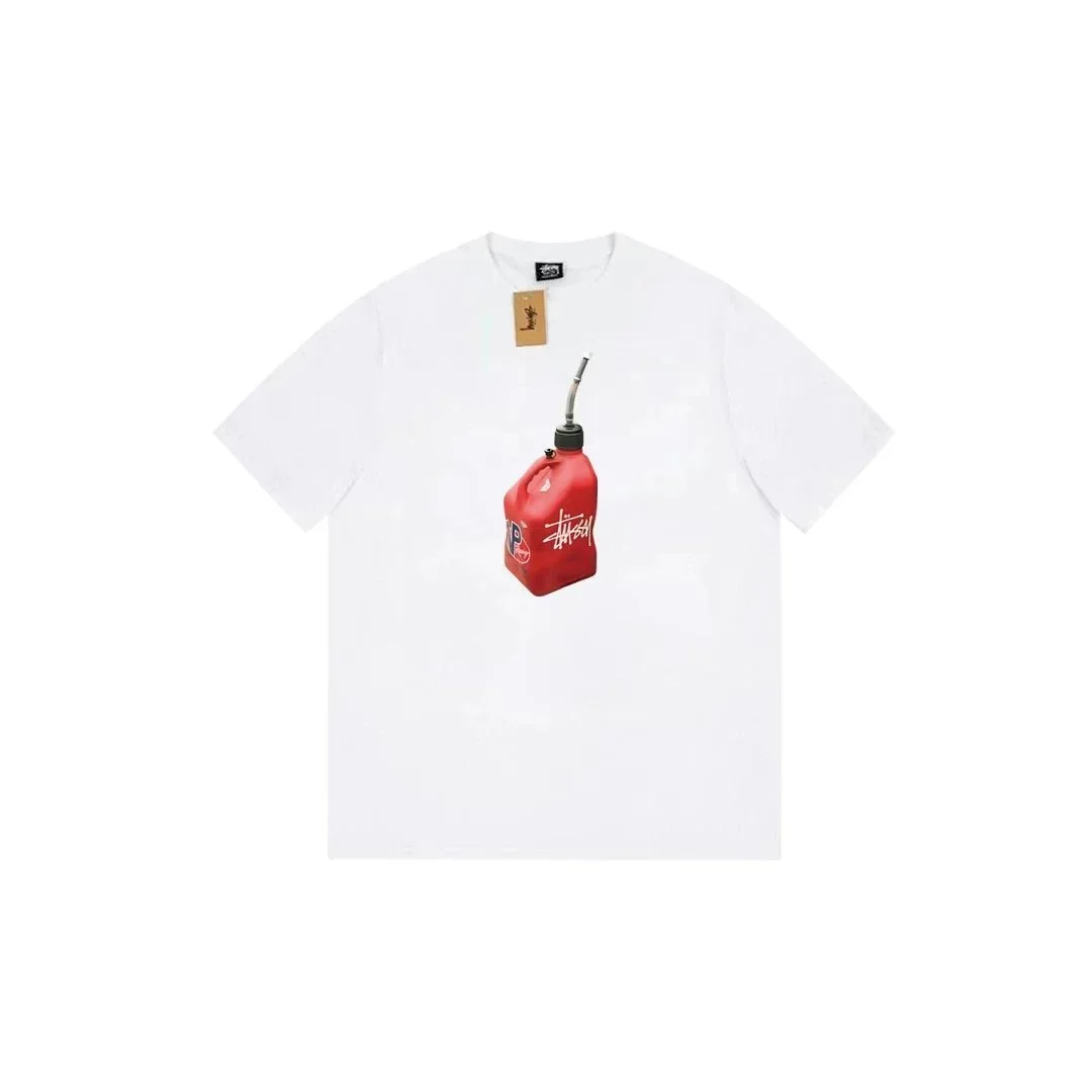 Stussy Stussy Red Fuel Can T-Shirt White White - 1