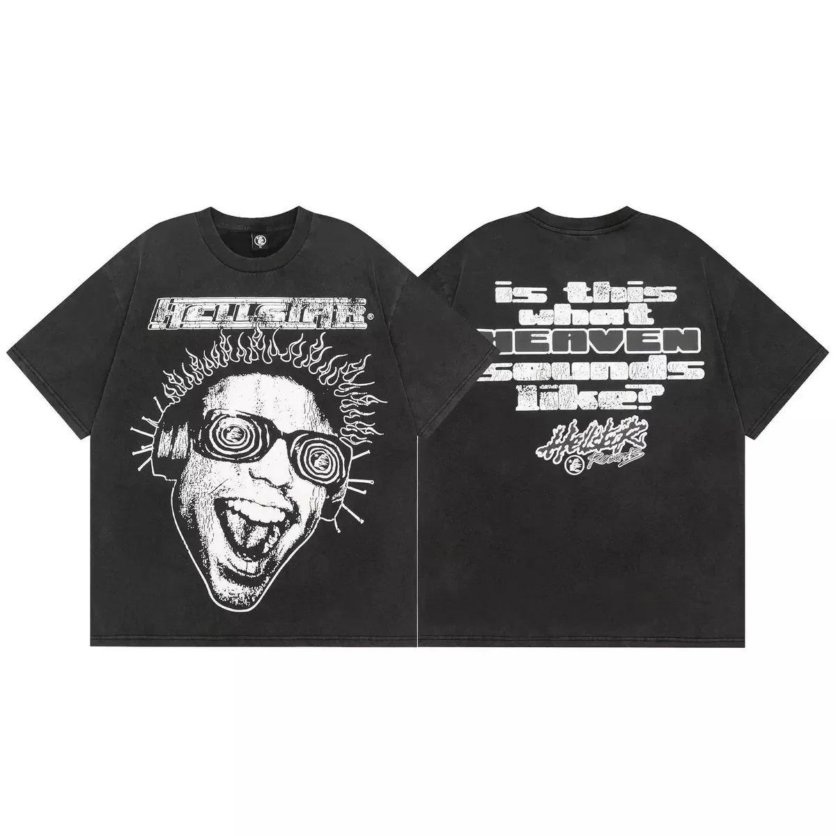 Hellstar Unisex Hellstar Records T-Shirt Black Graphic Black - 1