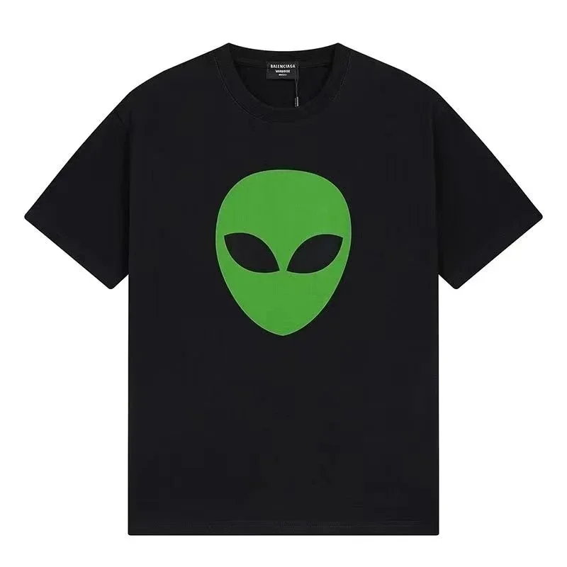 Balenciaga Balenciaga Alien Head Black T-Shirt Black - 1
