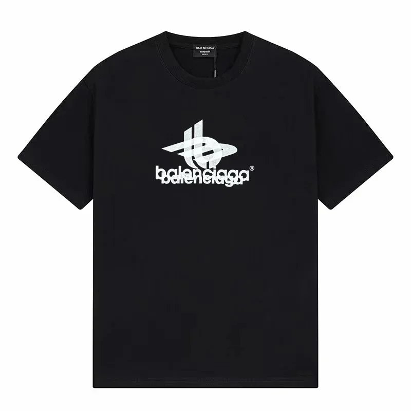 Balenciaga Balenciaga Black Logo T-Shirt Black - 1