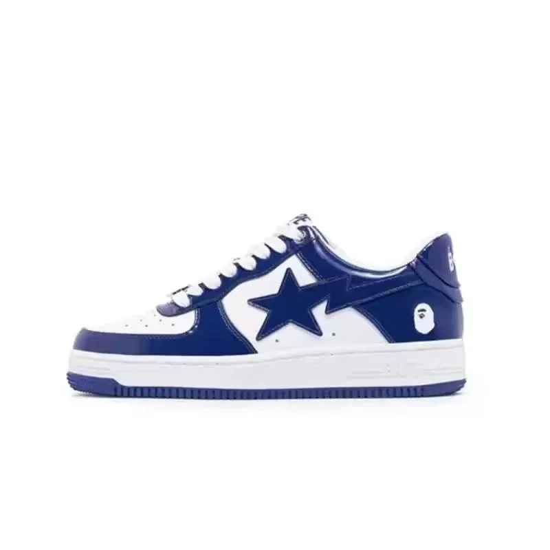 A Bathing Ape A Bathing Ape BAPE STA White/Blue Sneakers Blue - 1