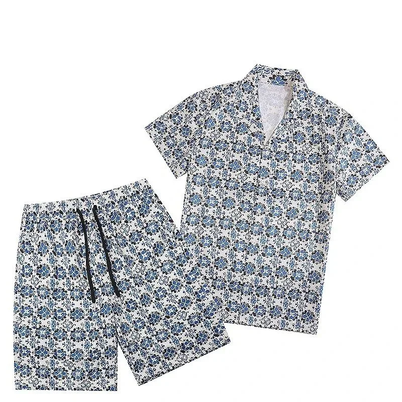 Other Floral Print Co-ord Set Blue - 1