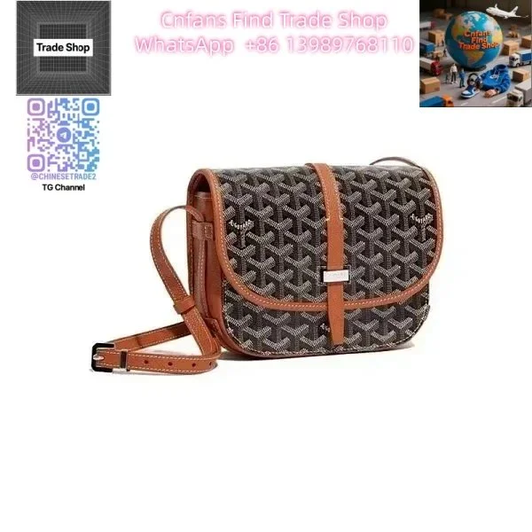 Goyard Goyard Saint Louis Satchel Bag Black & Tan Black - 1