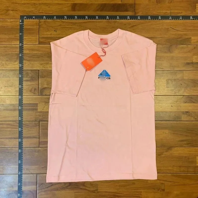 Fear of God Pink Solid T-Shirt with Small Logo Pink - 1