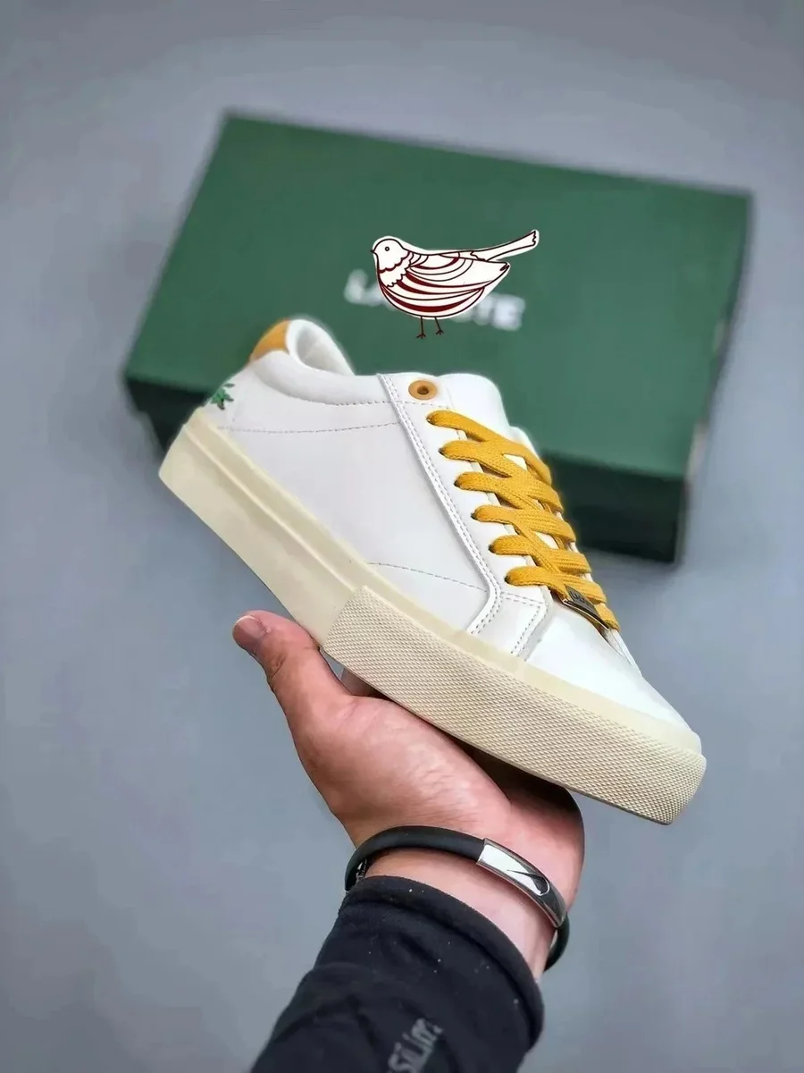 Lacoste Lacoste L.12.12 White & Yellow Sneakers White - 1