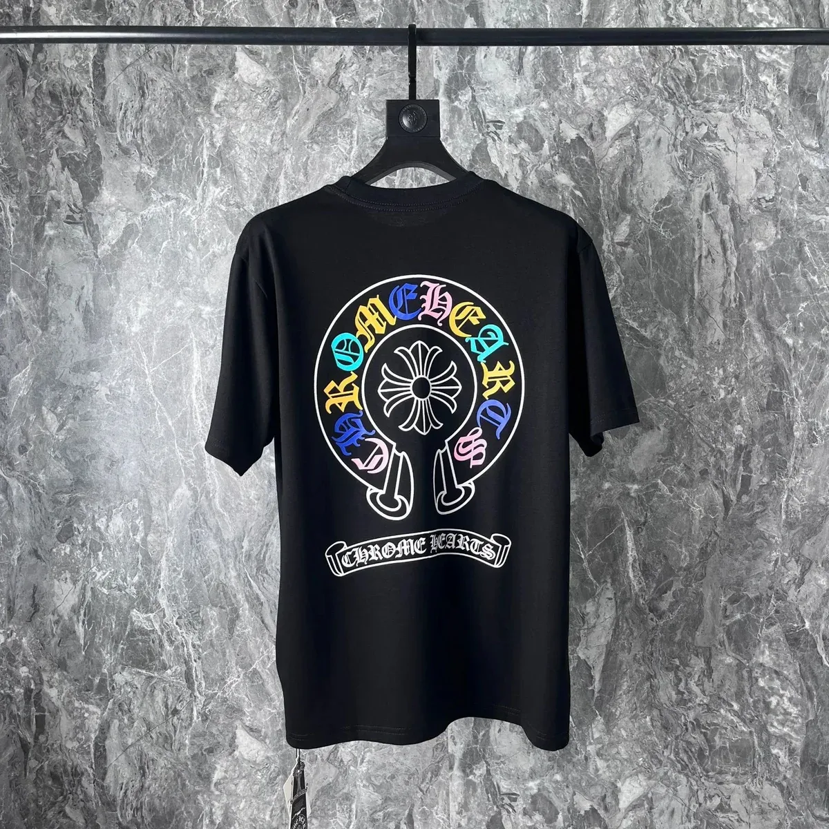 Chrome Hearts Chrome Hearts Black Multi-Color Cross T-Shirt Black - 1