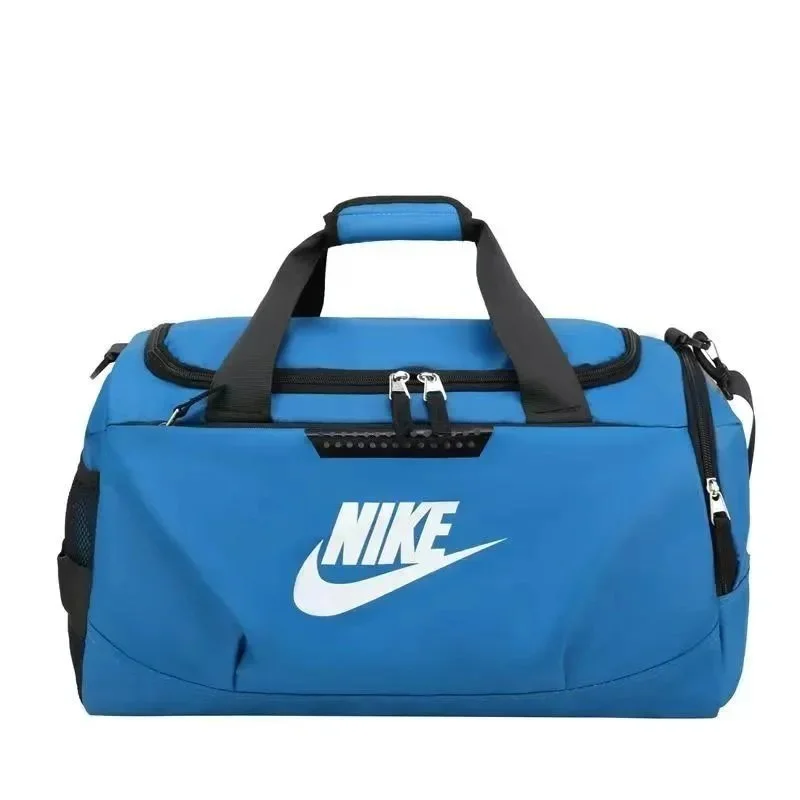 Nike Nike Blue Duffle Bag with White Logo Blue - 1