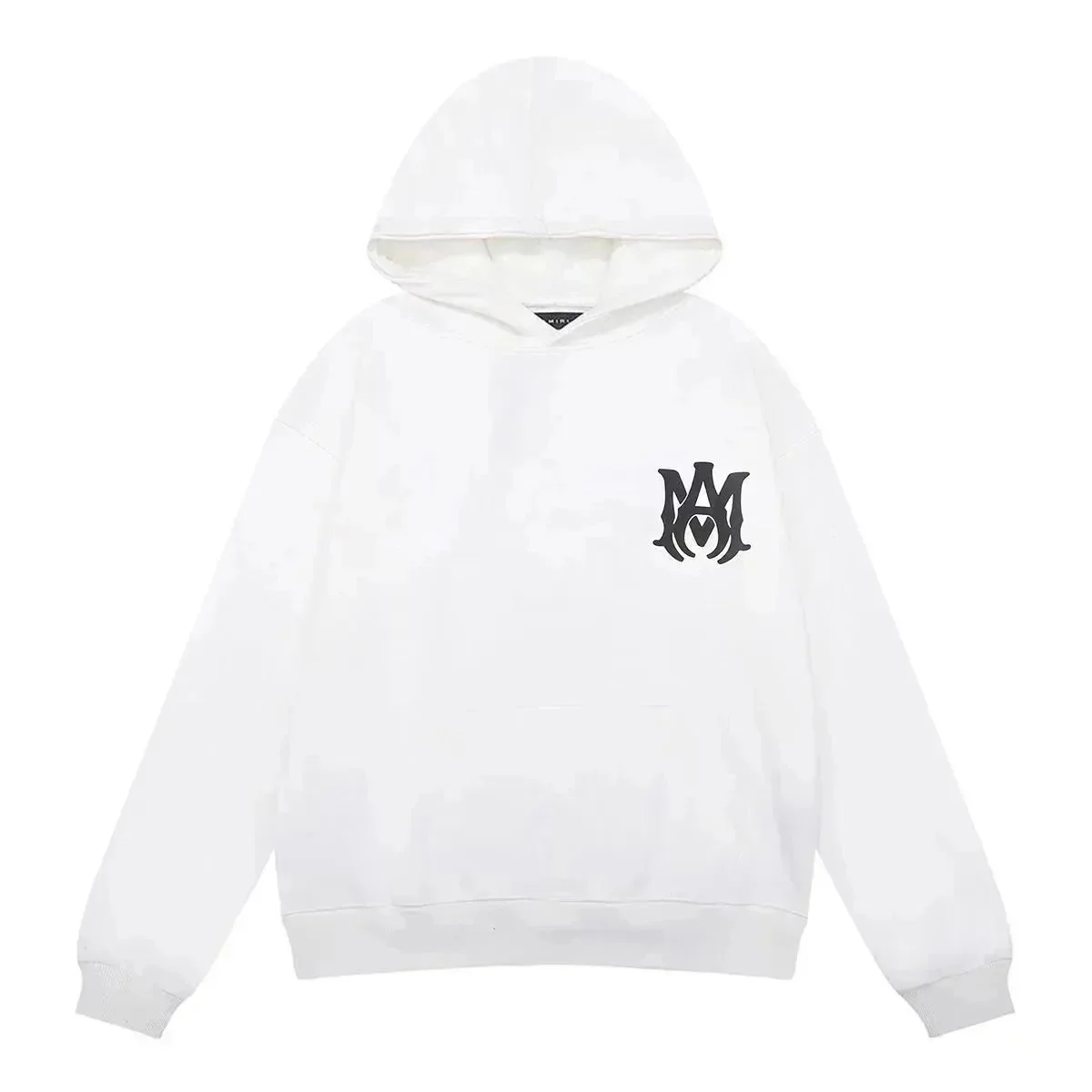 Maison Margiela White Oversized Hoodie with Monogram Logo White - 1