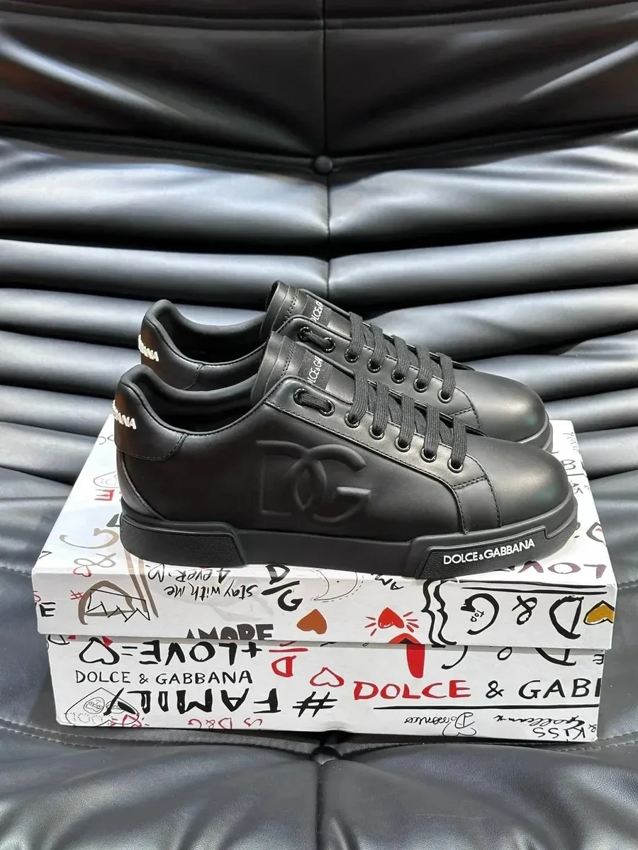 Dolce & Gabbana Dolce & Gabbana Black DG Logo Sneakers Black - 1