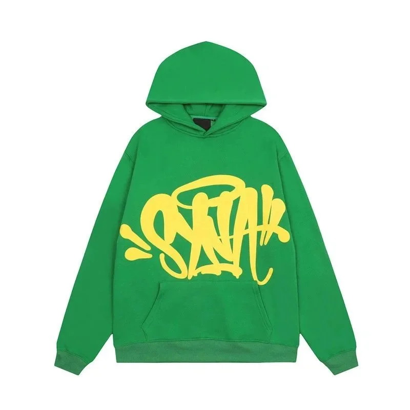 Other Green Yellow Graffiti Print Hoodie Green - 1