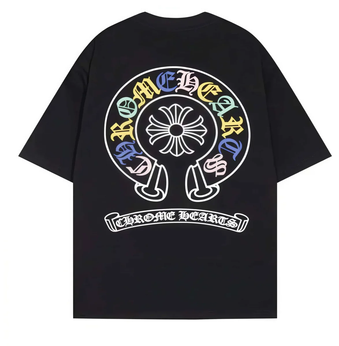 Chrome Hearts Chrome Hearts Black Floral Logo T-Shirt Black - 1
