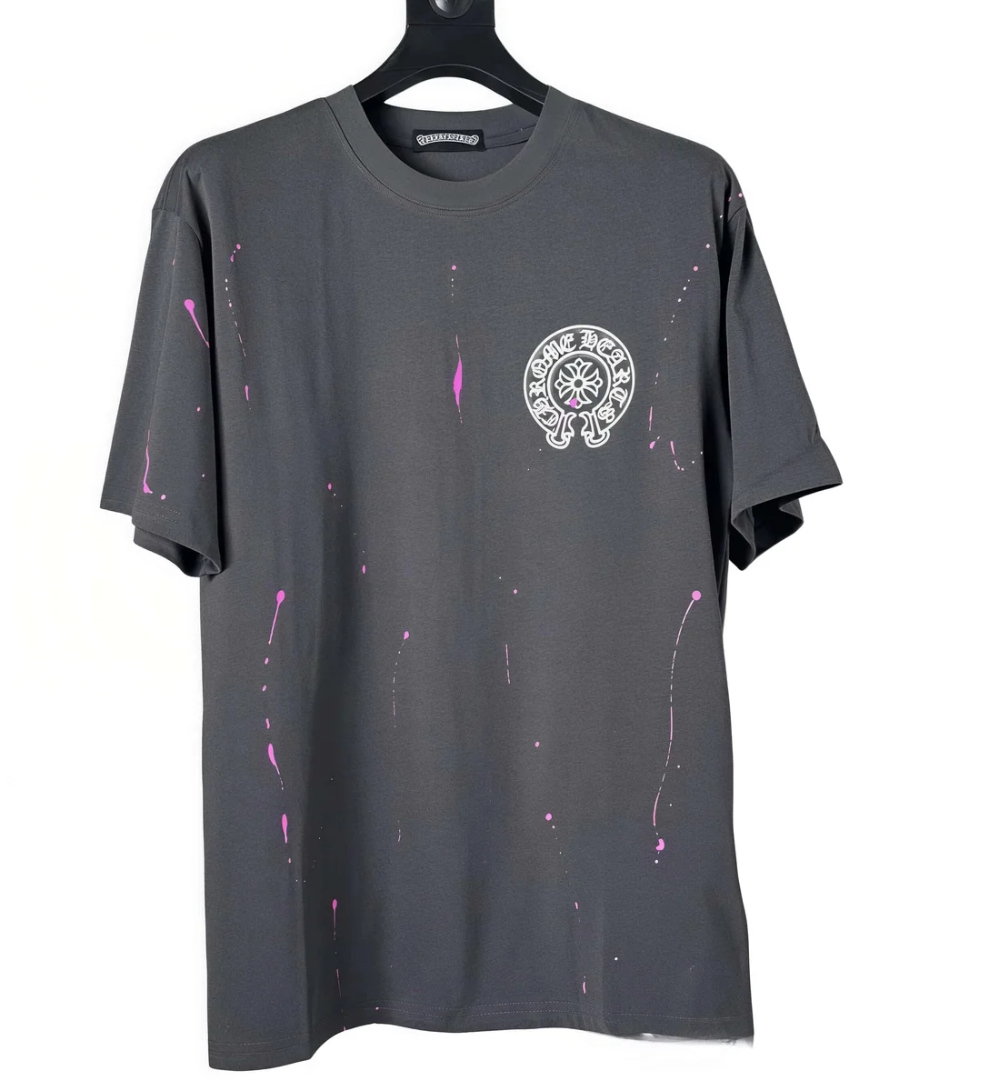 Chrome Hearts Chrome Hearts Paint Splatter T-Shirt Grey Grey - 1