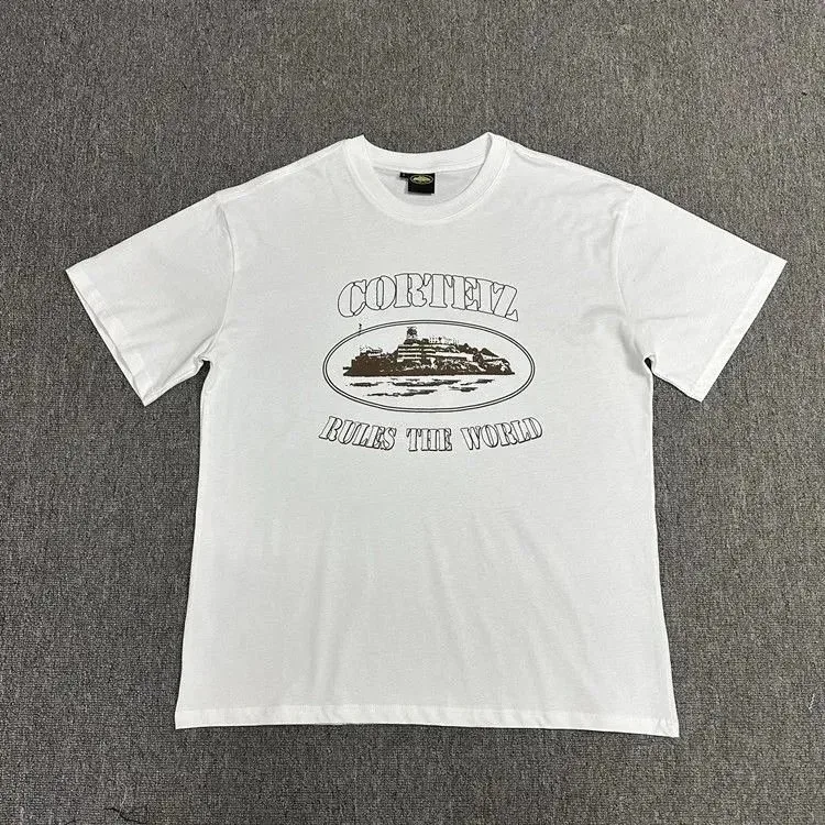 Corteiz Cortez Rules The World White T-Shirt White - 1