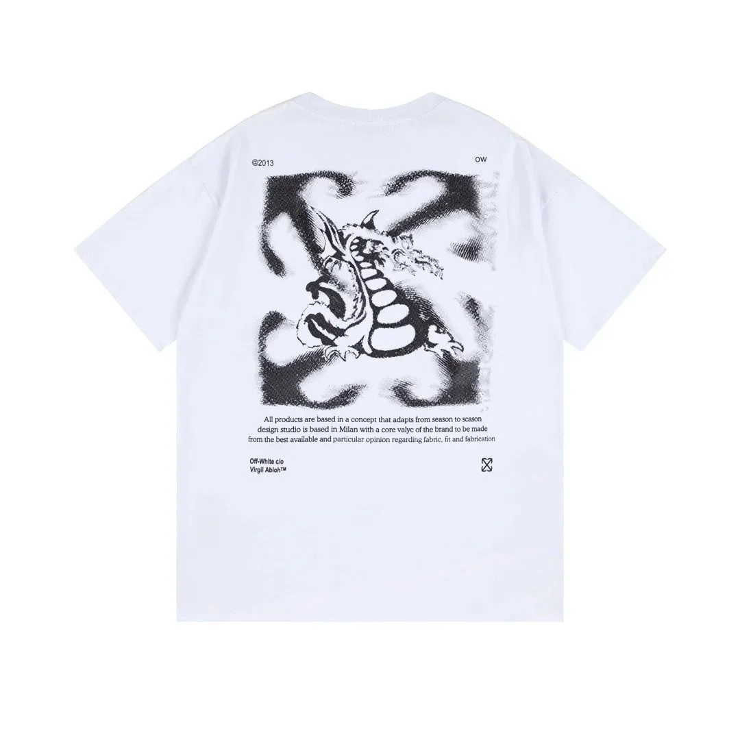 Off-White Off-White White Graphic T-Shirt White - 1