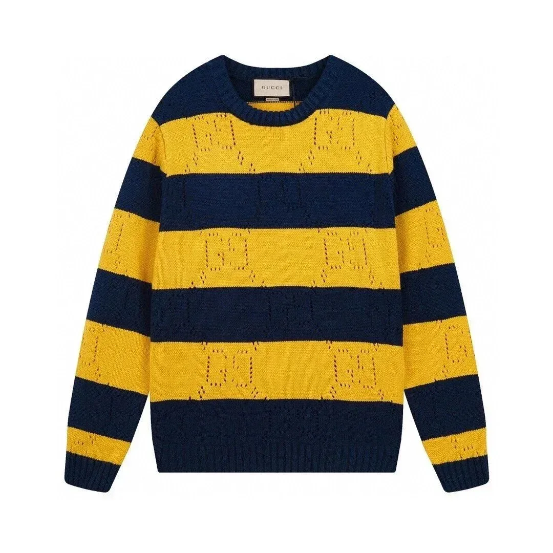 Gucci Gucci Navy & Yellow Striped Sweater Navy - 1