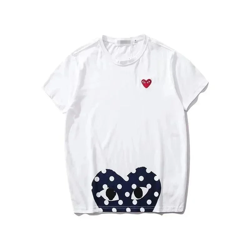 Comme des Garçons Comme des Garçons Heart Print T-Shirt White White - 1