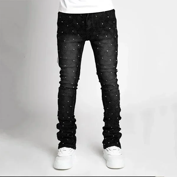 Other Black Rivet Detail Jeans Black - 1
