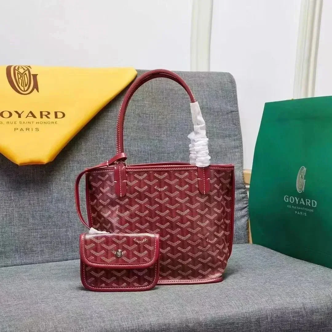 Goyard Goyard Saint Louis Tote Bag in Burgundy Red - 1