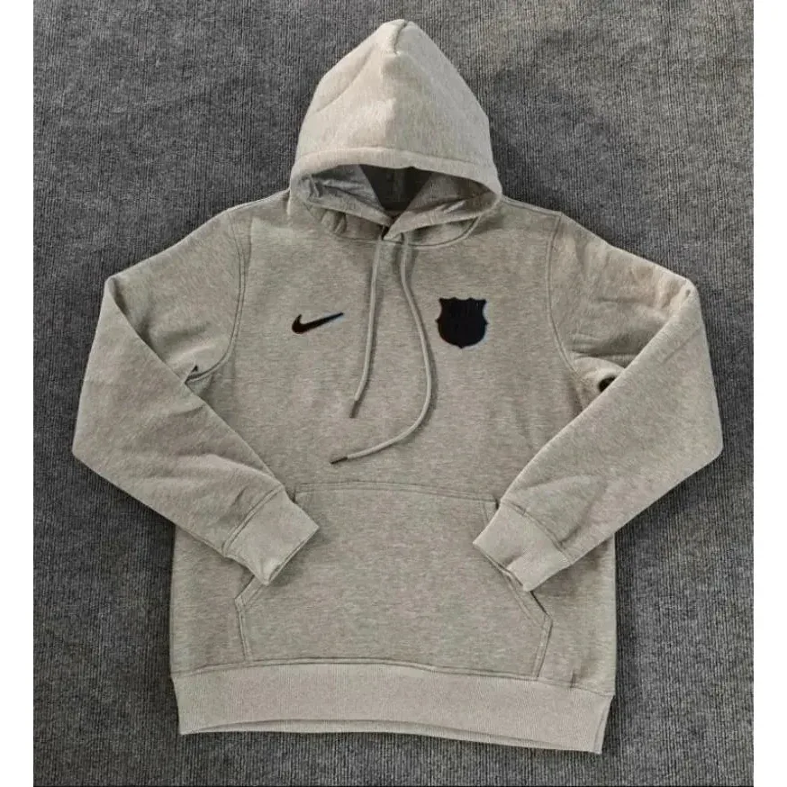 Nike Nike Grey Hoodie with FC Barcelona Crest Grey - 1