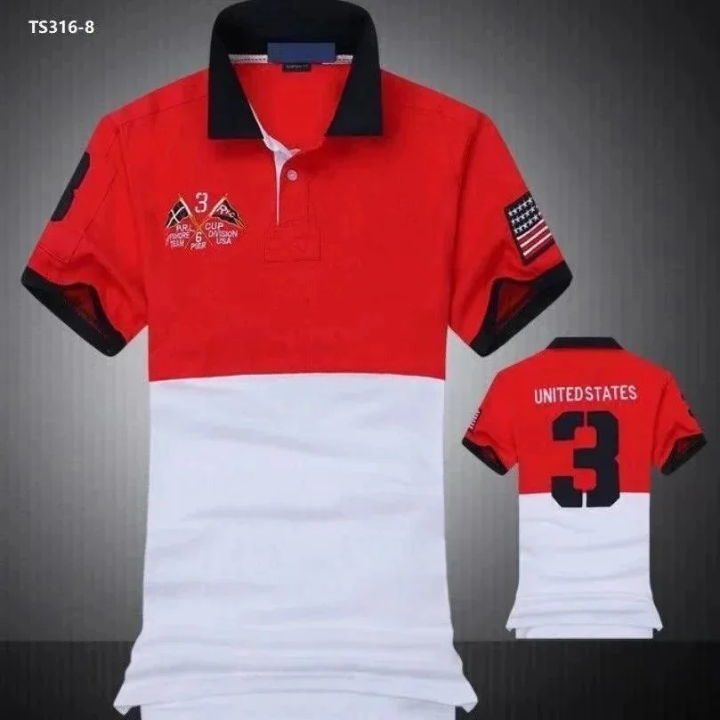 Other Red & White United States Polo Shirt Red - 1