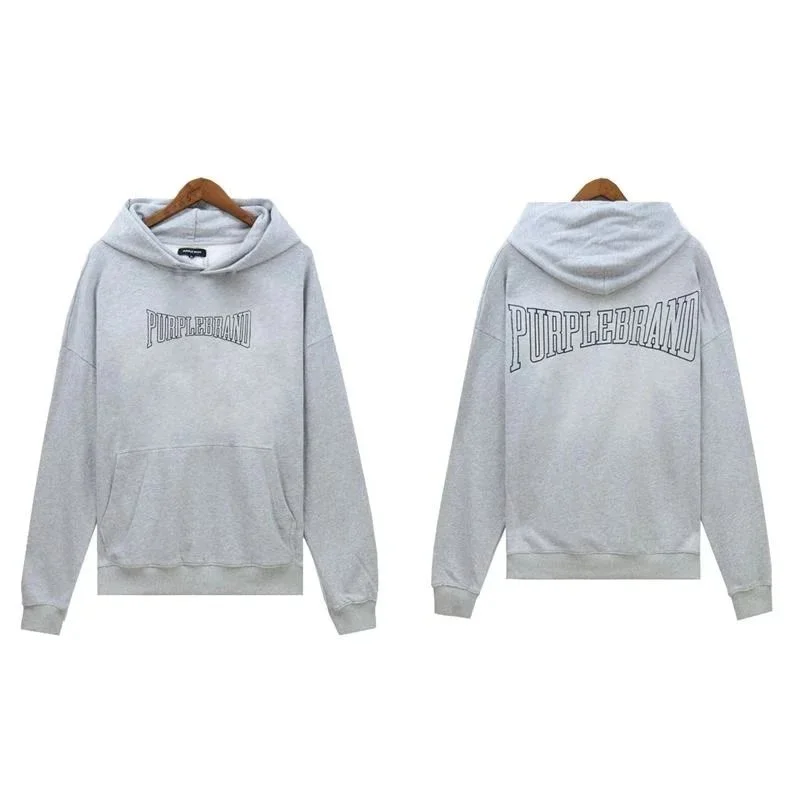 Purple Brand Purple Brand P001 Grey Hoodie Grey - 1