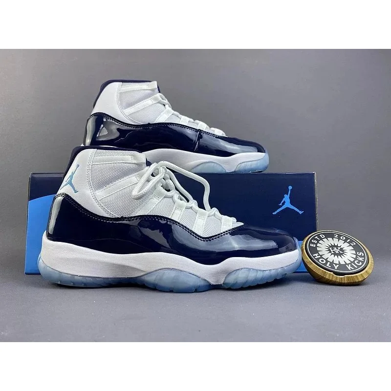 Jordan Nike Air Jordan 11 University Blue White Sneakers Blue - 1