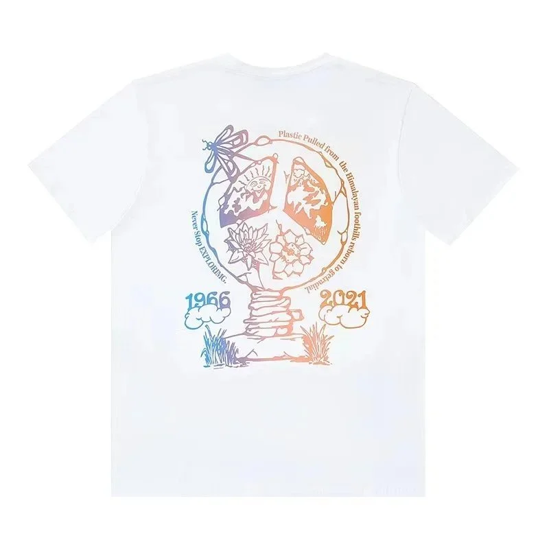 Other Unisex White Graphic T-Shirt with Peace Design White - 1