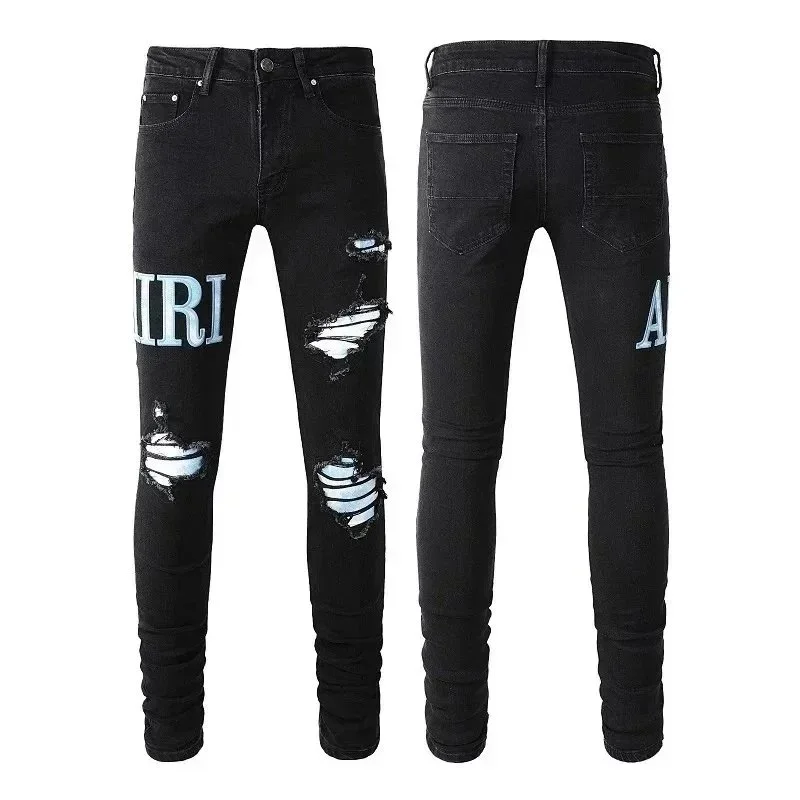 Amiri Amiri MX1 Black Distressed Jeans Black - 1