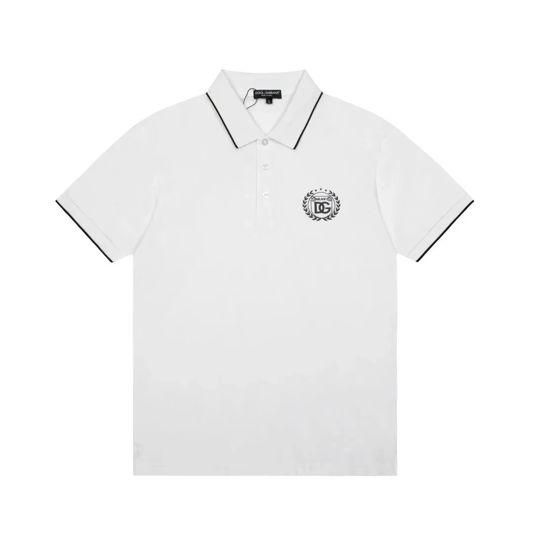 Dolce & Gabbana Dolce & Gabbana White DG Logo Polo Shirt White - 1