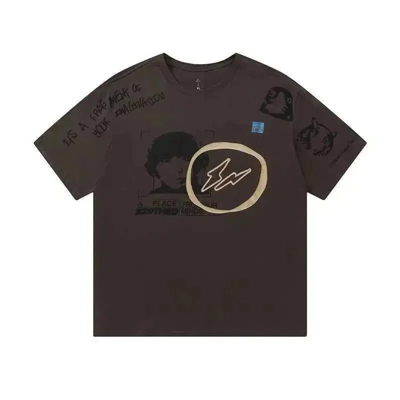 A Bathing Ape BAPE STA Graphic T-Shirt Dark Brown Brown - 1