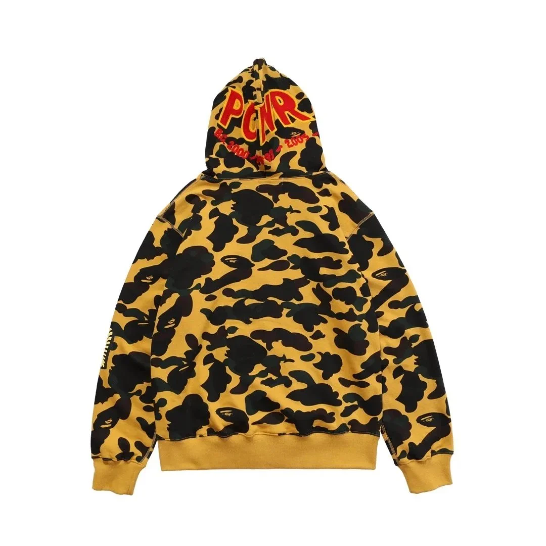 A Bathing Ape A Bathing Ape BAPE STA ABC Camo Yellow Hoodie Yellow - 1