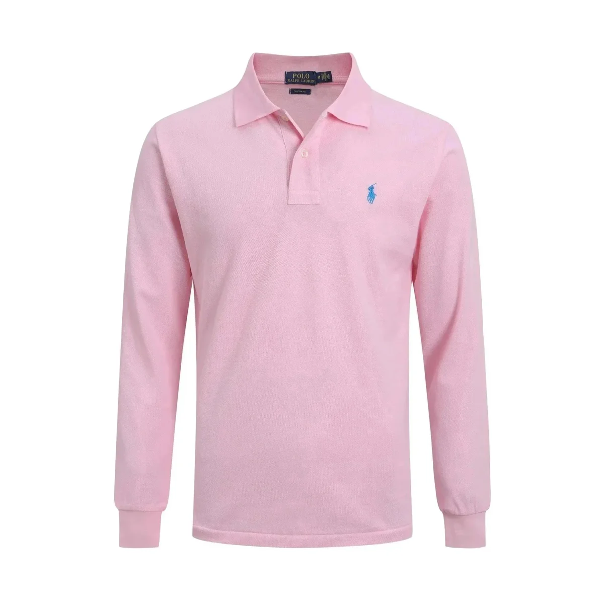 Polo Ralph Lauren Ralph Lauren Pink Long Sleeve Polo Shirt Pink - 1