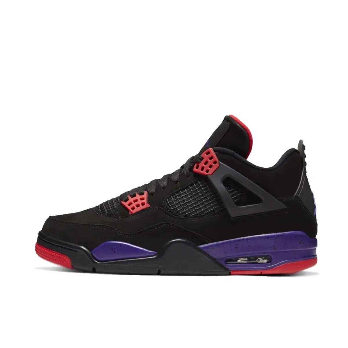 Jordan Nike Air Jordan 4 Black Red Purple Sneakers Black - 1