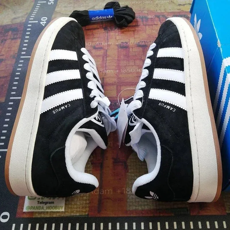 Adidas Adidas Campus Black White Sneakers Black - 1