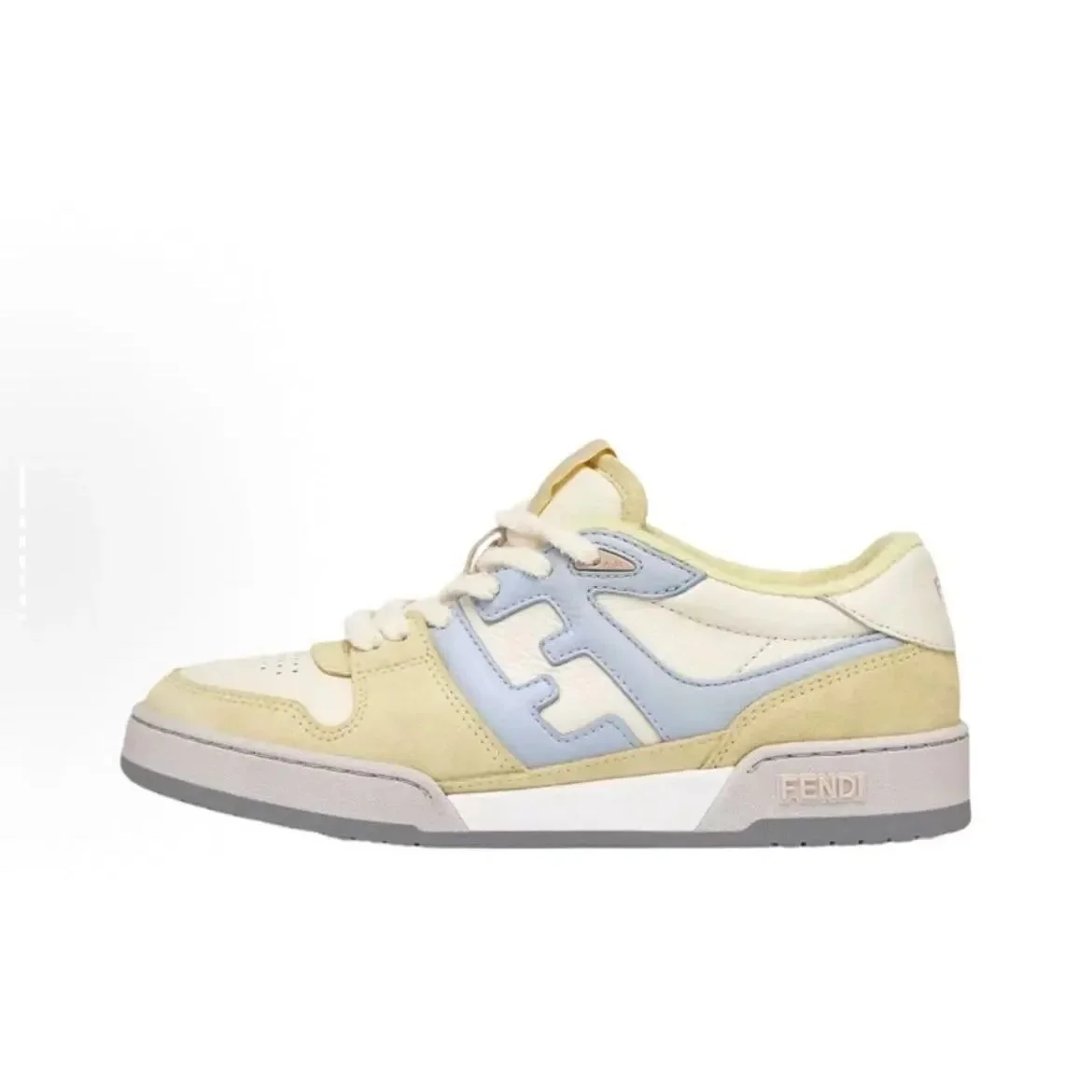Fendi Fendi Pastel Low Sneakers Yellow - 1