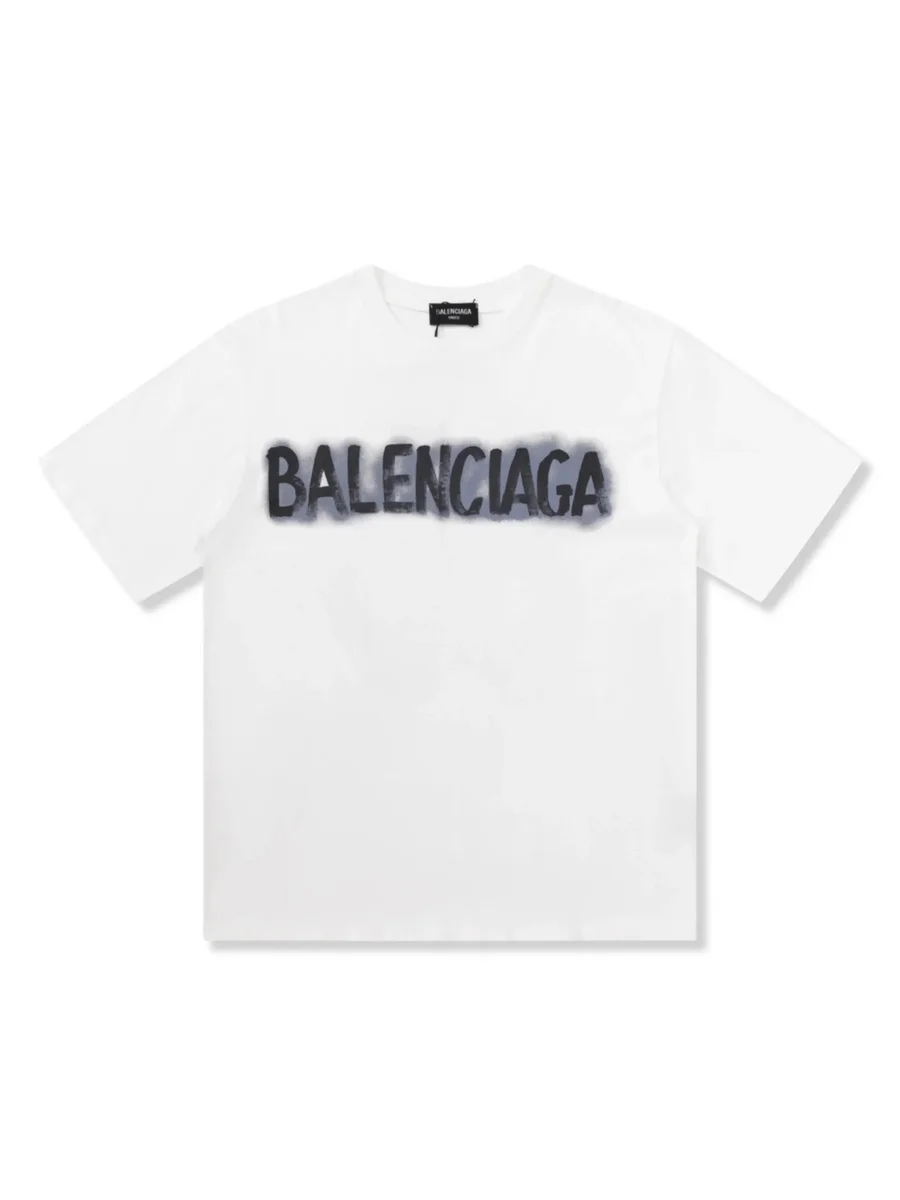 Balenciaga Balenciaga White Logo T-Shirt White - 1