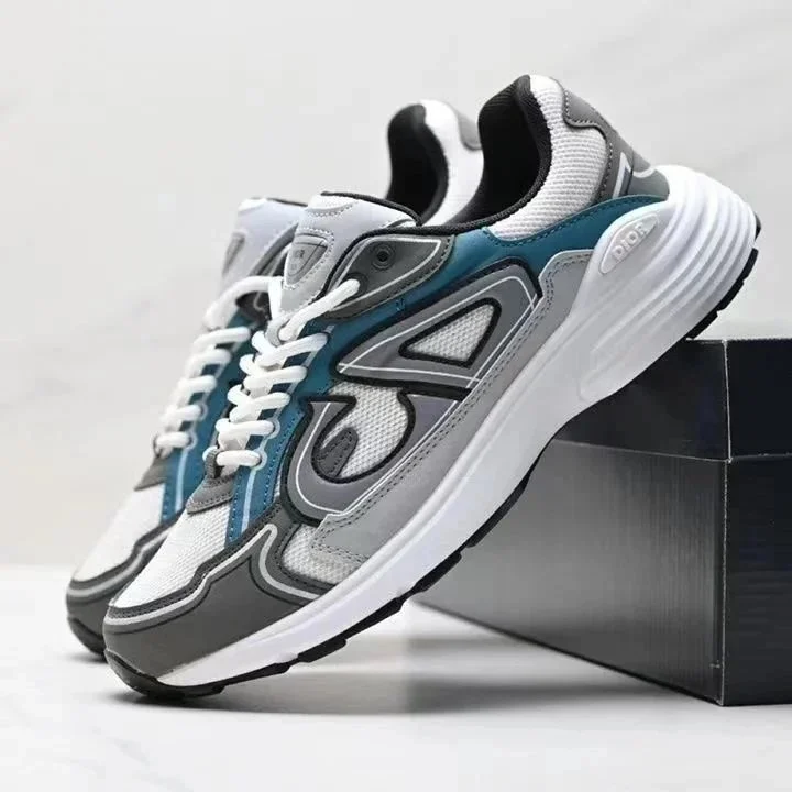 Other Unisex Sneakers White/Blue/Grey Running Shoes Grey - 1