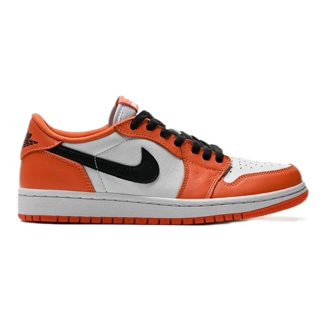 Jordan Nike Air Jordan 1 Low Sail/University Red Sneakers Orange - 1