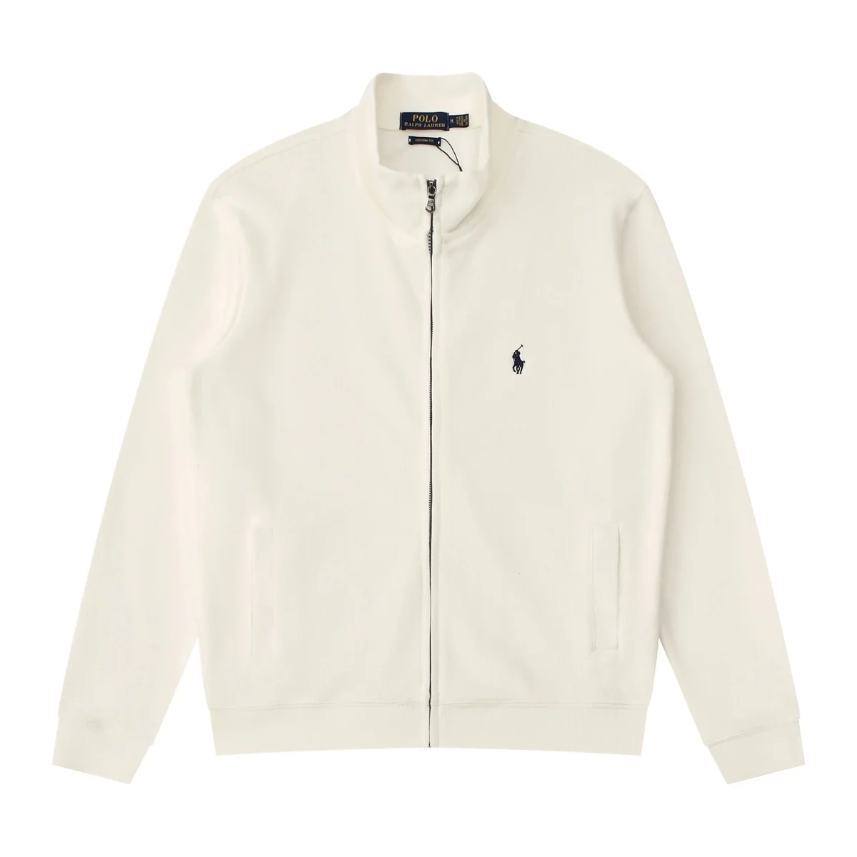 Polo Ralph Lauren Polo Ralph Lauren White Full-Zip Sweater Jacket White - 1
