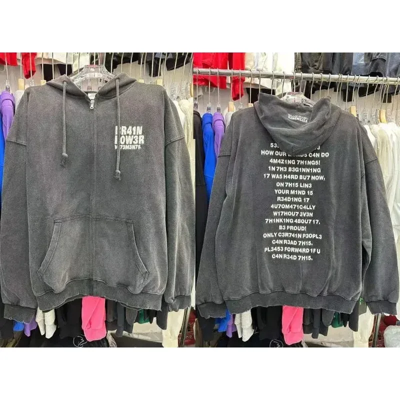 Rick Owens Rick Owens DRKSHDW R41N LOW3R Hoodie Grey Grey - 1