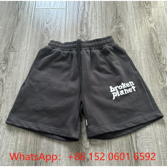 Broken Planet Broken Planet Black 'broken planet' Logo Shorts Black - 1
