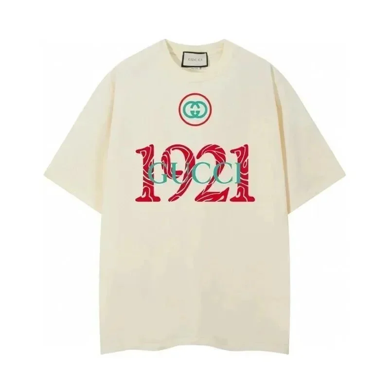 Gucci Gucci 1921 Cream T-Shirt Cream - 1